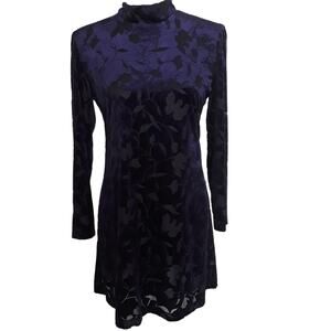 Rabbit Rabbit Rabbit Long Sleeve Velour Dress